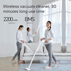 DEERMA Cordless Vacuum Cleaner, Upright Bagless Vacuum Cleaner, Powerful Lightweight Portable Handheld Stick Vacuum Cleaner with Rechargeable Lithium Ion Battery for Floor Carpet Car Pet Hair