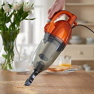 VonHaus 2 in 1 Stick & Handheld Vacuum Cleaner - 600W Corded Upright Vac with Lightweight Design, HEPA Filtration, Extendable Handle, Crevice Tool and Brush Accessories - Ideal for Hardwood Floors