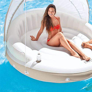 See why the Canopy Island Pool Float is blowing up on TikTok.   #TikTokMadeMeBuyIt
