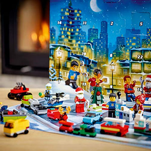 LEGO City Advent Calendar 60268 Playset, Includes 6 City Adventures TV Series Characters, Miniature Builds, City Play Mat, and Many More Fun and Festive Features, New 2020 (342 Pieces)