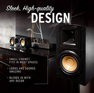 Klipsch Synergy Black Label B-200 Bookshelf Speakers with Tractrix Horn Technology and efficient Design