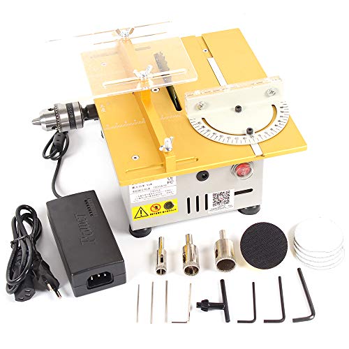 Multifunction Mini Table Saw Handmade Woodworking Bench Lathe Electric Polisher Grinder Cutting Saw