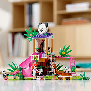 LEGO Friends Panda Jungle Tree House 41422 Building Toy; Includes 3 Panda Minifigures for KidsWho Love Wildlife Animals Friends Mia and Olivia, New 2020 (265 Pieces)
