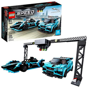 LEGO Speed Champions Formula E Panasonic Jaguar Racing Gen2 car and Jaguar I-PACE eTROPHY 76898 Building Kit, New 2020 (565 Pieces)