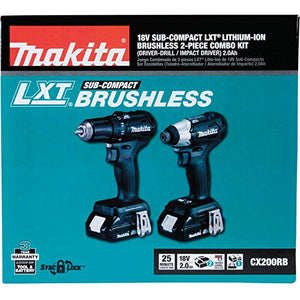 Makita CX200RB 18V LXT Lithium-Ion Sub-Compact Brushless Cordless kit