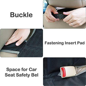 Car Seat Protector,(2 Pack) Large Auto Car Seat Protectors for Child Baby Safety Seat,Thick Padding Carseat Kick Mat with Organizer Pockets,Vehicle Dog Cover Pad for SUV Sedan Leather Seats