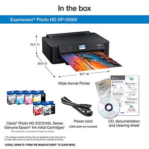 Expression Photo HD XP-15000 Wireless Color Wide-Format Printer, Amazon Dash Replenishment Enabled