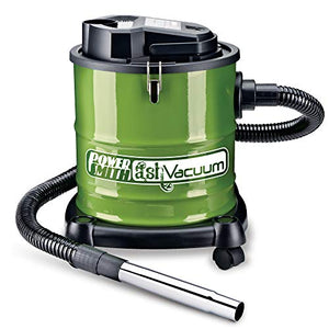 PowerSmith PAVC101 10 Amp Ash Vacuum with Metal Lined Hose, Motor Filter, and Canister Filter for use with Fireplaces, Wood Stoves