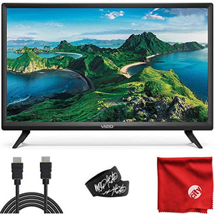 VIZIO D-Series 24-Inch Class 1080p Full HD LED Smart TV (D24F-G1) with Built-in HDMI, USB, SmartCast, Voice Control Bundle with Circuit City 6-Feet Ultra High Definition 4K HDMI Cable and Accessories