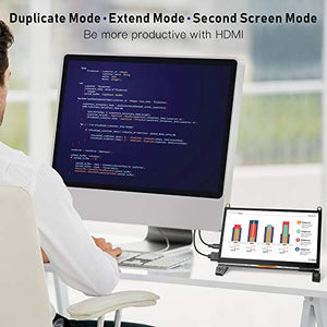 Touchscreen Monitor, EVICIV 7 Inch Portable USB Monitor Raspberry Pi Touch Screen IPS Display Computer Monitor 1024X600 16:9 Game Monitor for Pi 4/3 /2/ Zero/B Raspbian Ubuntu Xbox /PS4 Mac