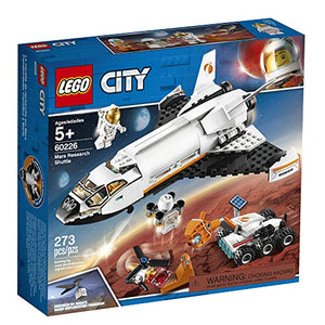 LEGO City Space Mars Research Shuttle 60226 Space Shuttle Toy Building Kit with Mars Rover and Astronaut Minifigures