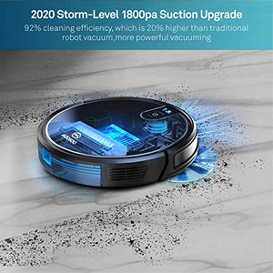 MOOSOO Robot Vacuum, Wi-Fi Connectivity, Easily Connects with Alexa or Google Assistant and Voice Control, Super Thin Robotic Vacuum Cleaner, 120Min Max Run Time, Automatic Self-Charging Vacuum MT-710