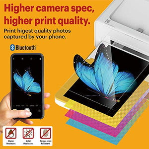 Kodak Dock Plus Instant Photo Printer – Updated Bluetooth Portable Photo Printer Full Color Printing – Mobile App Compatible with iOS and Android – Convenient and Practical