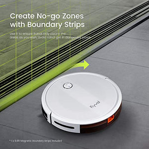 Kyvol Cybovac E20 Robot Vacuum Cleaner, 2000Pa Suction, 150 min Runtime, Boundary Strips Included, Quiet, Slim, Self-Charging, Works with Alexa, Ideal for Pet Hair, Carpets, Hard Floors