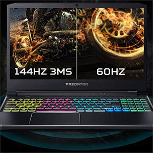 Acer Predator Helios 300 Gaming Laptop, Intel i7-10750H, NVIDIA GeForce RTX 2060 6GB, 15.6" Full HD 144Hz 3ms IPS Display, 16GB Dual-Channel DDR4, 512GB NVMe SSD, Wi-Fi 6, RGB Keyboard, PH315-53-72XD