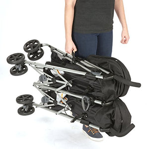 Evenflo Minno Twin Double Stroller, Glenbarr Grey