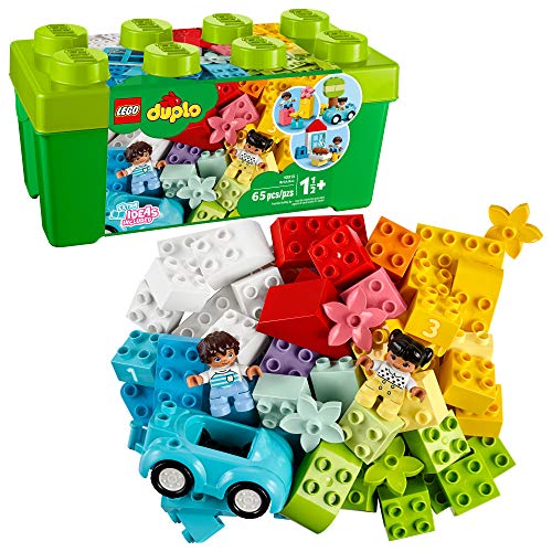 LEGO DUPLO Classic Brick Box 10913 First LEGO Set with Storage Box, Great Educational Toy for Toddlers 18 Months and up, New 2020 (65 Pieces)