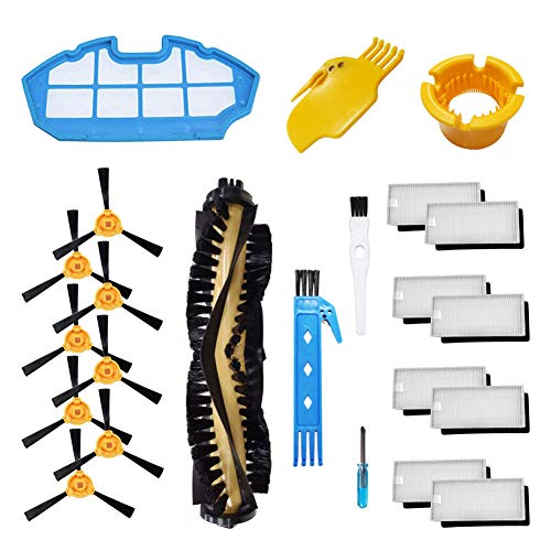 Theresa Hay Accessories Kit for Ecovacs Deebot N79S N79 Robotic Vacuum Cleaner Filters, Side Brushes,Main Brush