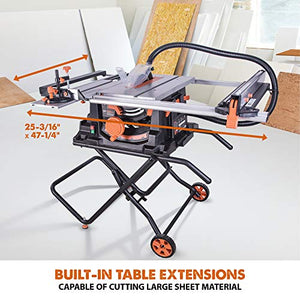 Evolution Power Tools RAGE5S 10" TCT Multi-Material Table Saw, 10", Orange