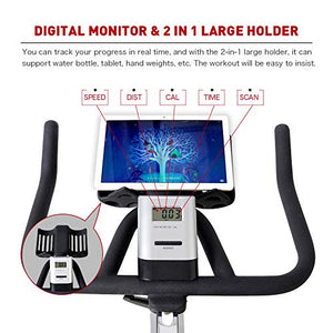 JOROTO Belt Drive Indoor Cycling Bike with Magnetic Resistance Exercise Bikes Stationary Bike