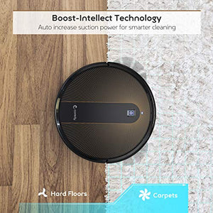 Coredy R700 Robot Vacuum Cleaner, Compatible with Alexa, Boost Intellect, Virtual Boundary Supported, 1600Pa Max Suction, Ultra Slim, All-New Upgraded Robotic Vacuums, Cleans Hard Floor to Carpet