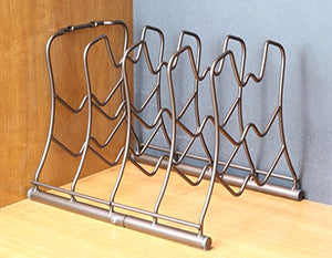 Retail therapy is for treating yourself.  Consider a Kitchen Counter and Cabinet Pan Organizer Shelf Rack.