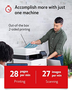 Canon Color Image CLASS MF743Cdw - All in One, Wireless, Mobile Ready, Duplex Laser Printer (Comes with 3 Year Limited Warranty), White, Mid Size, Amazon Dash Replenishment Ready