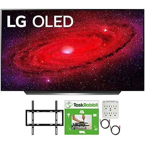 LG OLED48CXPUB 48 inch CX 4K Smart OLED TV with AI ThinQ 2020 Bundle