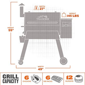 Traeger Grills Pro Series 780 Wood Pellet Grill and Smoker with Alexa and WiFIRE Smart Home Technology, Bronze