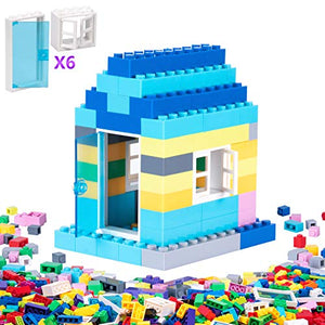 GARUNK Building Bricks 1000 Pieces Set, 1000 Pieces Classic Building Blocks in 11 Colors Compatible with All Major Brands