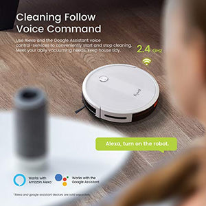 Kyvol Cybovac E20 Robot Vacuum Cleaner, 2000Pa Suction, 150 min Runtime, Boundary Strips Included, Quiet, Slim, Self-Charging, Works with Alexa, Ideal for Pet Hair, Carpets, Hard Floors