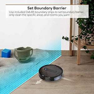 Coredy R700 Robot Vacuum Cleaner, Compatible with Alexa, Boost Intellect, Virtual Boundary Supported, 1600Pa Max Suction, Ultra Slim, All-New Upgraded Robotic Vacuums, Cleans Hard Floor to Carpet