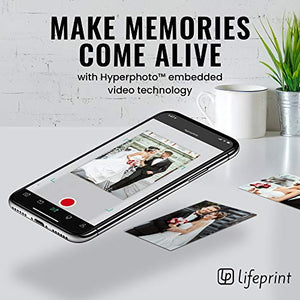 Lifeprint 2x3 Portable Photo AND Video Printer for iPhone and Android. Make Your Photos Come To Life w/ Augmented Reality - Black