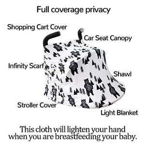 Stretchy Baby Car Seat Cover for Baby Boys and Girls