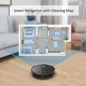 Tesvor Robot Vacuum Cleaner - 4000Pa Strong Suction Robot Vacuum, Alexa Voice and APP Control, Self-Charging Robotic Vacuum Cleaner with 5200mAh Battery, for Low-Pile Carpets, Hard Floors and Pet Hair