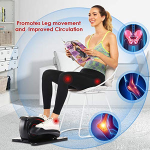 ANCHEER Desk Electric Elliptical Machine Trainer,Under Desk Bike Pedal Exerciser,Mini Cycle Exercise Bike for Leg Pedder Portable with Display Monitor, Quiet & Compact.