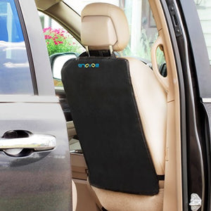 Enovoe Kick Mats - Premium Quality Car Seat Protector Mat Best Waterproof Protection of Your Upholstery from Dirt, Mud, Scratches - Extra Large Car Seat Back Covers
