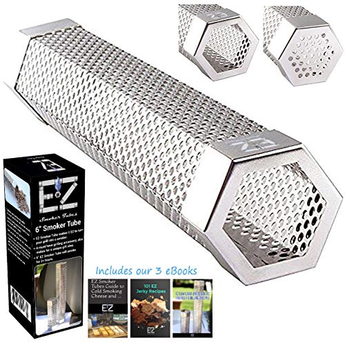 BBQFAM EZ Smoker Tubes, The Hexagonal Pellet Smoke Tube on Instagram and FB- Included are Our Popular E-Books