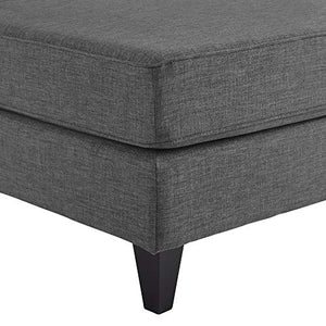 Serta | Harmon Reversible L-Shaped Sectional Sofa, 3 Seat, Square Arm, Gray