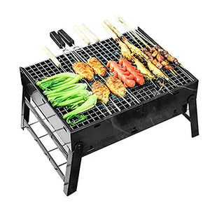 BBQ Charcoal Grill, Folding Portable Lightweight Barbecue Grill Tools for Outdoor Grilling Cooking Camping Hiking Picnics Party
