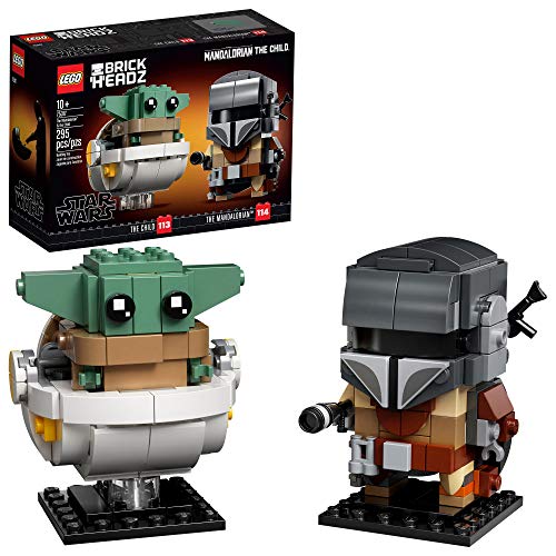 LEGO BrickHeadz Star Wars The Mandalorian & The Child 75317 Building Kit, Toy for Kids and Any Star Wars Fan Featuring Buildable The Mandalorian and The Child Figures, New 2020 (295 Pieces)