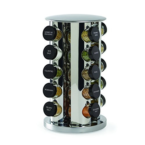 Retail therapy is for treating yourself.  Consider a Revolving 20-Jar Countertop Spice Rack Tower Organizer.