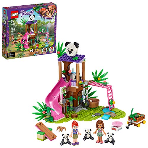 LEGO Friends Panda Jungle Tree House 41422 Building Toy; Includes 3 Panda Minifigures for KidsWho Love Wildlife Animals Friends Mia and Olivia, New 2020 (265 Pieces)