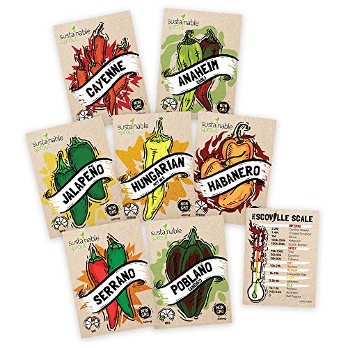 Hot Pepper Seeds Variety Pack