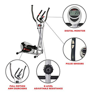 Sunny Health and Fitness Magnetic Elliptical Bike