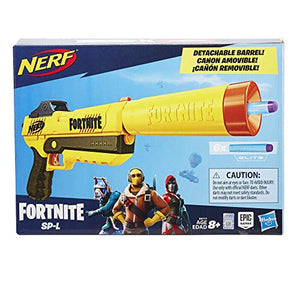 NERF Fortnite Sp-L Elite Dart Blaster | Detachable Barrel and 6 Darts