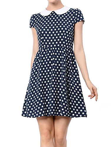 Peter Pan Collar Polka Dots Dress