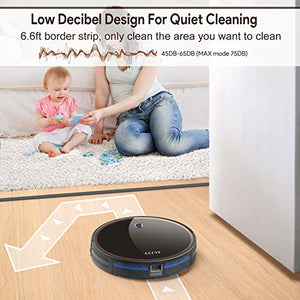 GOOVI by ONSON Robot Vacuum, 2000Pa Robotic Vacuum Cleaner (Slim) Max Suction, Quiet Multiple Cleaning Modes, Self-Charging Vacuum with Boundary Strips, for Pet Hair, Hard Floor, Medium-Pile Carpets