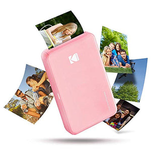 Kodak Mini 2 HD Wireless Portable Mobile Instant Photo Printer, Print Social Media Photos, Premium Quality Full Color Prints – Compatible w/iOS & Android Devices (Pink)