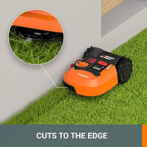 Worx | Wr140 Landroid M 20V 7 Inch Electric Cordless Robotic Lawn Mower, Orange, Size: 15 x 22 x 10 inches